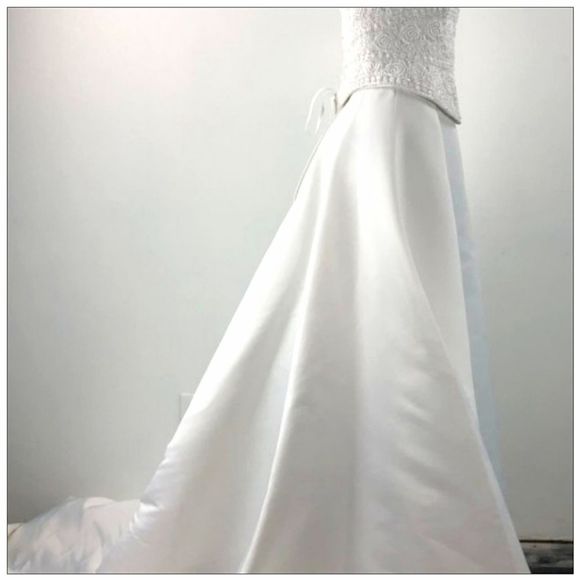 💕💖LACE Bodice Two Piece Wedding Dress Size - Picture 3 of 8